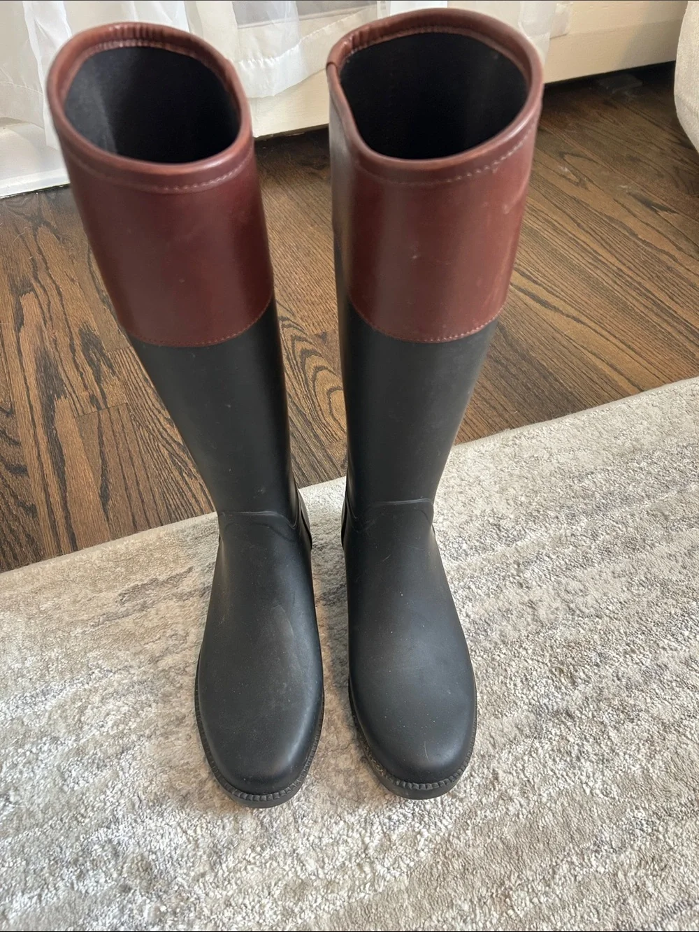 tory burch diana tall rain boots